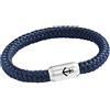 Paris Montana Bracciale in corda nautica con incisione originale, unisex, in paracord, realizzato a mano, chiusura magnetica di alta qualità, diametro 8 mm, unisex, 19.00 CM, Corda nautica