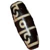 ZHIBO Ciondolo a tre occhi Dzi Bead agata a ferro di cavallo Tibet Dzi Bead Ciondolo