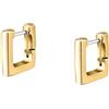 Morellato Orecchini Donna in Acciaio Dorato, Collezione CREOLE, Forma Quadrato; Idee Regalo Mamma - SAUP14