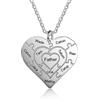 ALBERTBAND Collana con Puzzle Cuore Personalizzato Personalizzato 1-12 Nomi e 1 Ciondolo con Testo per le Donne Collana con Sorella Amicizia BFF Regalo per Catena Cuore di Natale (10 names)