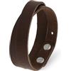 Simaru Bracciale in Vera Pelle per Uomo e Donna, Chiusura a Gancio in Acciaio Inox, Made in Germany