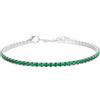 LES FOLIES DI PAOLA GRIECO Bracciale Unisex Tennis Verde Smeraldo in Argento 925 rodiato - Collezione Rainbow Les Folies (19)