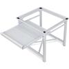 DENEWERK Base per lavatrice in acciaio, rialzo per lavatrice con ripiani, portata 150 kg, stabile base per lavatrice, telaio rialzo per asciugatrice, frigorifero, bianco, 60 x 56 x 52 cm (lunghezza x larghezza