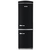 SEVERIN Frigorifero Congelatore combinato Total NoFrost, Posa libera, Larghezza 60 cm, 315 L, Classe E, Veggibox incluso, Retro, Nero, RKG 8998