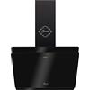 GURARI GCH S 411 BL 60 Prime - Cappa a aspirante con tubo di scarico, 60 cm, vetro nero, 1000 m³/h, 4 livelli, display, aspirazione perimetrale, timer, telecomando, cappa aspirante, cappa aspirante