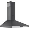 Wiggo A630P - Cappa aspirante 60 cm, 680 m³/h, per cucine grandi, con 3 livelli di aspirazione, classe di efficienza energetica A, con 2 filtri a carbone, cappa aspirante a parete, colore: grigio