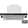 KKT KOLBE | Cappa da 60 cm | Aspirante & Filtrante | Cappa da incasso | Cappa a scomparsa | Acciaio inox | Argento Nero | Comandi SensorTouch | Illuminazione LED | TEL500