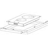 AKPO Ceramic hob AKPO PKA 30 830/2 white (PKA 30 830/2)