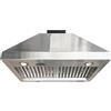 SINDA Cappa aspirante integrata da 30 pollici, ventilazione in acciaio inox 610 CFM a 4 velocità con fodera e motore interno, condotto da 6 pollici, luci a LED, filtro deflettore (consegna 6