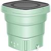 ADITAM Lavatrice Portatile, Mini Lavatrice Pieghevole con Manico, Macchina per la Pulizia Super Silenziosa, Touch Screen e Lavatrice Riutilizzabile per Calzini Biancheria Intima,Verde Double the