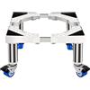 BDAYEK Supporto per lavatrice Supporto for lavatrice, base mobile regolabile, lunghezza/larghezza 41-65 cm, lavastoviglie universale, cestello alto, grande contenitore for piante da esterno, vassoi for pavim