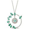 ALFIERI & ST. JOHN Collana frida in oro con smeraldi ct. 1,69 e diamanti ct. 0,71