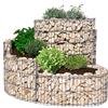 bellissa 95605 - Fioriera a Spirale per Erbe aromatiche, in Alluminio e Zinco, con gabbioni, Pellicola, 110 x 90 x 20/60 cm, per Esterni