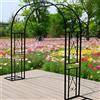 Dtyubfg Arco Giardino Supporto in Ferro - Resistente alle Intemperie-ArcoPer Rose Largo 120-350cm,per Piante E Decorazioni Esterni E Interni, Traliccio Pergolati Pergolato - 300x40x230cm