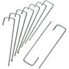 HaGa® 100 ancoraggi in metallo zincato - ancoraggio a terra a forma di J 150 mm x 30 mm Ø 3 mm - Ancoraggio di fissaggio antiruggine per telo di protezione da erbacce per prato e talpe