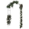 BRICOZONE Arco da Giardino in Metallo per Rose Fiori Piante Vite Colore Verde Scuro Supporto per Rampicanti Sostegno Pergolato Decorazione Viali Ideale per Matrimoni Ed Eventi 240 x 140 x 38 cm