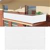 XUEDNGM Rete Ombreggiante per Balcone 60 x 180 cm con Occhielli e Fascetta Protection UV Opaque Résistant Aux Contre Vent Telo Privacy Ringhiera per Appartamenti, Giardino Esterno, Bianco