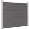 vidaXL Pannello di Recinzione in WPC 180x146 cm Grigio