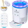 Katchy Duo - Trappola per mosche da interni con capsula profumata, efficace giorno e notte, per zanzare, moscerini della frutta, moscerini e piccole tarme - Trappola anti-insetti con luce UV e ventosa