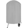 Generico Copri Barbecue Da Esterno Impermeabile Copertura for barbecue impermeabile grigia da esterno 210D, resistente e protettiva for griglia, braciere, stufa, a gas carbone elettrico(210D 62x105cm)