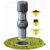 GARD & ROCK Supporto per Ombrellone in Alluminio Gard&Rock - Multiuso e Removibile | Supporto per ombrellone, stendino o palo - A scatto su Base di Ancoraggio (non incl.) - Palo Ø20-50mm - Terrazza e giardino