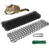 Mamamax 10pcs Pic Anti Gatto con Punta 49x14 cm Repellente Gatto Esterno Tappeto Anti-Gatto di Spine Griglia da Giardino Anti Cani per Casa Recinzione da Giardino