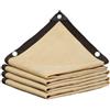 Generic Telo parasole beige con occhielli, per piante e giardino, dimensioni 4 x 7 m