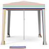 HOMASIS Tenda da Spiaggia 2 x 2 M, Gazebo da Spiaggia Portatile con Borsa da Trasporto, Tenda Pop-Up con Protezione Solare, Parasole da Mare con Portasciugamani per Famiglia, Vacanze, Colorato