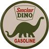 SIGNCHAT Sinclair Dino Gasoline Round Retro Vintage Tin Sign Metal Tin Sign 20,3 x 30,5 cm