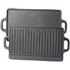 Rosenstein & Söhne Kitchen & Home - Piastra da Grill in ghisa: Piastra da griglia in ghisa Reversibile, per Forno, Piano Cottura e griglia, 46 x 23 cm. (per a induzione, in, Barbecue)