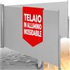 tectake® Tenda Frangivento Doppia Estensibile, Cassettone in Alluminio, Frangivista con Meccanismo Automatico, Protezione Solare e Privacy, Ideale per Balconi e Terrazzi, 160x600 cm - Grigio