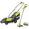 RYOBI Pack ONE+ tondeuse + coupe-bordures 18V sans fil RLM1833BLT1825M : tondeuse RLM18X33B40 et coupe-bordures OLT1825M OFFERT