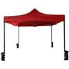 Rebecca Mobili Tendone Gazebo Telescopico Con 4 Pesi Poliestere Metallo Rosso Custodia Sacca Campeggio Terrazzo Mercato 3,1 x 3 x 3 mt (Cod. RE6328)