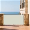 HONQGAO Tenda da Sole per Esterno 100 x 250 cm Anti UV Corde di Supporto Impermeabile Telo Telone Antivento con Fune e Occhiellato Ideali per Cortile Patio e Campeggio, Beige