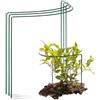 Novatool - Supporto per arbusti, semicircolare, 50 x 40 cm, 3 pezzi, colore: Verde