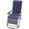 Lesong Materassino per sedia a sdraio da giardino, spesso e classico, in legno, morbido e confortevole, ideale per interni ed esterni, sedia relax (senza sedia)
