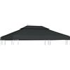 vidaXL Copertura Superiore per Gazebo 2 Strati 310g/m² Antracite Tetto Tendone