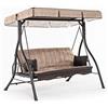 IFUORICASA My Garden Zanzibar Dondolo, Beige, 3 Posti Large