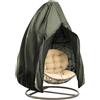 Xisnuient Copertura Per Sedia A Dondolo, Fodera Per Sedia Sospesa In Tessuto Oxford Copertura Protettiva Impermeabile Per Mobili Giardino Esterno, Adatta Per Dondoli Rattan Wicker (115x190cm 210D,Sage Green)