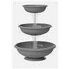 Bama 62001 Fontana di 3 Ciotole Fontana Kit, Grigio, 30 x 50 x 64 cm
