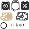 EasyByMall Kit di riparazione carburatore per decespugliatori Kawasaki, Echo e Honda, set di guarnizioni e diaframma da 12 pezzi con componenti in gomma e metallo