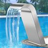 DEHIWI Fontana per Piscina a Cascata Fontana in Acciaio Inox per Piscina Fontana a Cascata da Giardino,per Giardino Esterno Piscina Acqua Caratteristiche,300x600mm