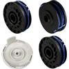 TALOEYH Bobina di filo di ricambio per decespugliatore Ryobi RAC123, 1,6 mm x 8,3 m, compatibile con Ryobi RLT4027, RLT4125, RLT5027, RLT6030, RLT5127, RLT6130 (3 bobine + 1 copertura)