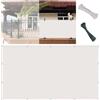 GUOYUYU Tenda a Vela Ombreggiante 35 x 350 cm Traspirante Protezione UV Frangivento Recinzione Copertura per Balcone con Occhielli, Fascette, Funi per Giardino, Ringhiera, Bianco