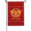 NLWQEKV Bandiera dell'Impero Romano, bandiera da giardino, 12x18, bandiera bifacciale, decorazione per la casa, regali per esterni