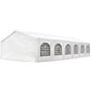 TOOLPORT Tendone per feste 6x12 m Gazebo party per sagre, mercati 450 N bianco impermeabile protezione UV