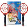 ZAP IT! Zap It Bug Zapper, Zappamosche elettrico, 4.000 Volt, cavo di ricarica USB, confezione da 2 (M, rosso)