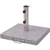 vidaXL Base Porta Ombrellone Granito Inox Quadrata Attacco Supporto Parasole