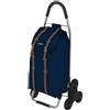 COLOMBO - Carrello porta spesa Dakar 3 con 6 Ruote Blu Navy 50 litri