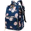 FANDARE Zaino Fasciatoio Baby Zaino Pannolino Borse Fasciatoio con USB Connettore per Cuffie Grande Multifunzione Zaino da Viaggio per Mamme Nylon Durevole Blu